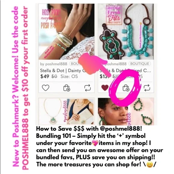 Stella and Dot | Renegade Beaded Stretch Bracelet - Picture 5 of 6